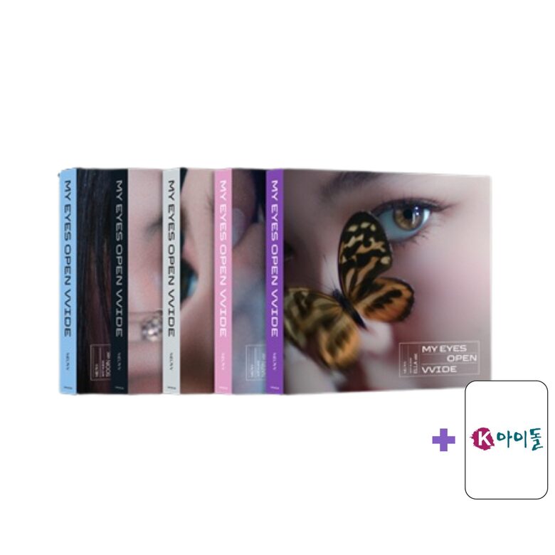 MEOVV - 1st EP Album [MY EYES OPEN VVIDE] (Photobook Ver.) + KIdol Photocard